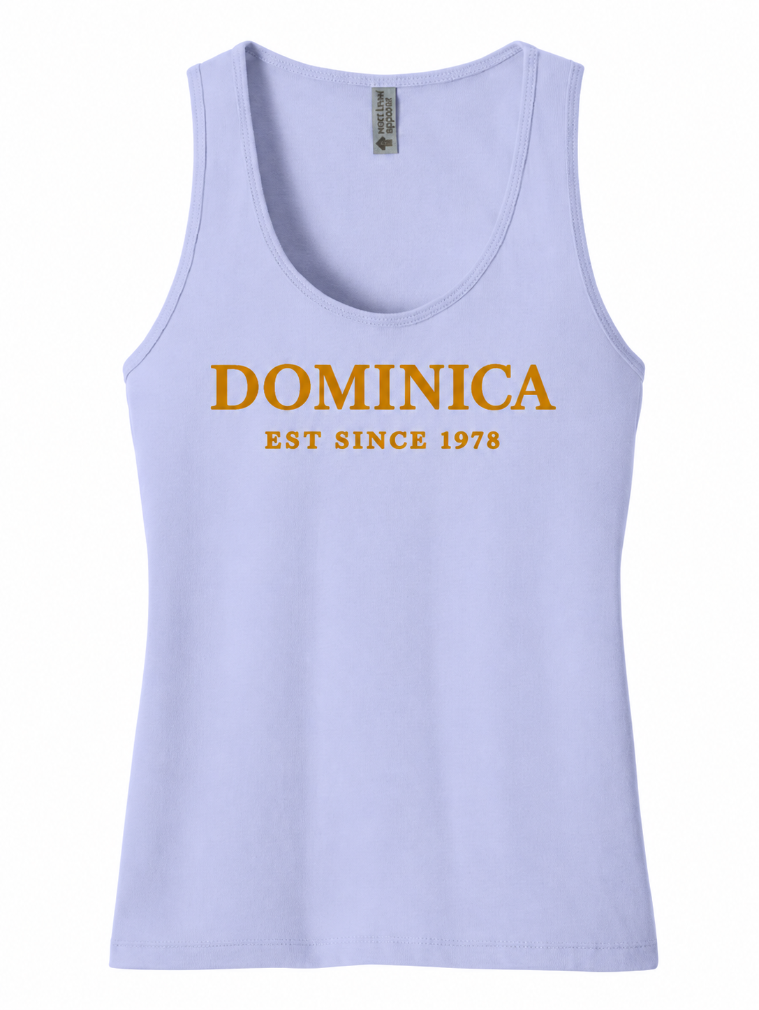 Dominica EST Since 1978 Tank Top — Women's Cotton Island Pride Top
